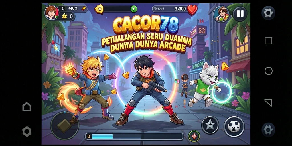 Screenshot menampilkan gameplay menegangkan di CACOR78.