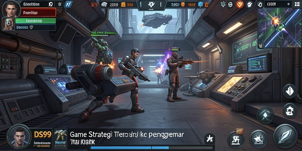 Tampilan gameplay DS99 yang menantang dan strategis.