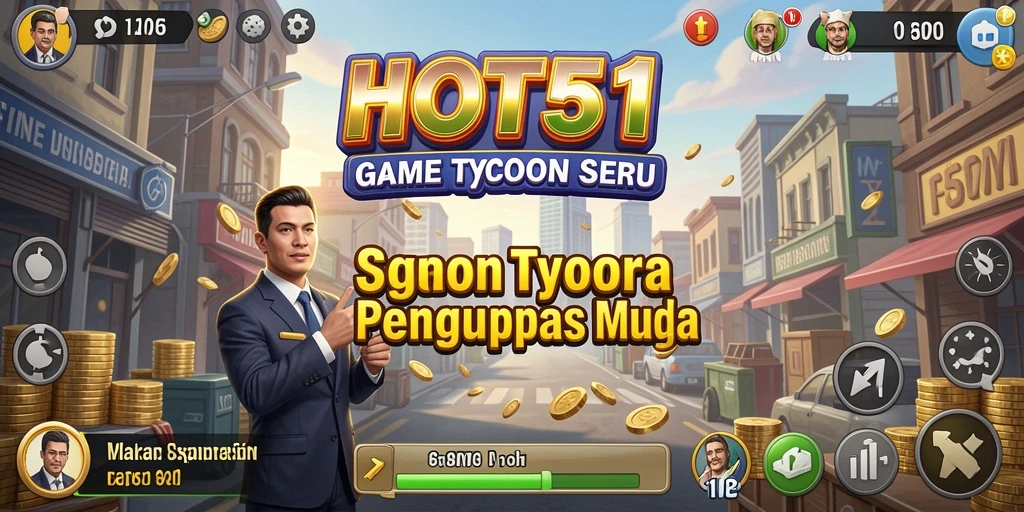 Tampilan gameplay HOT51 yang menampilkan elemen Tycoon yang menarik.