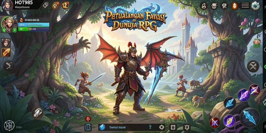 Tampilan gameplay RPG yang memukau dan action-packed.