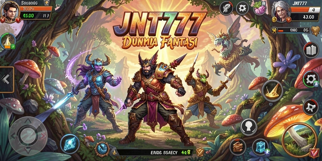 Tampilan gameplay menegangkan di dunia petualangan JNT777.