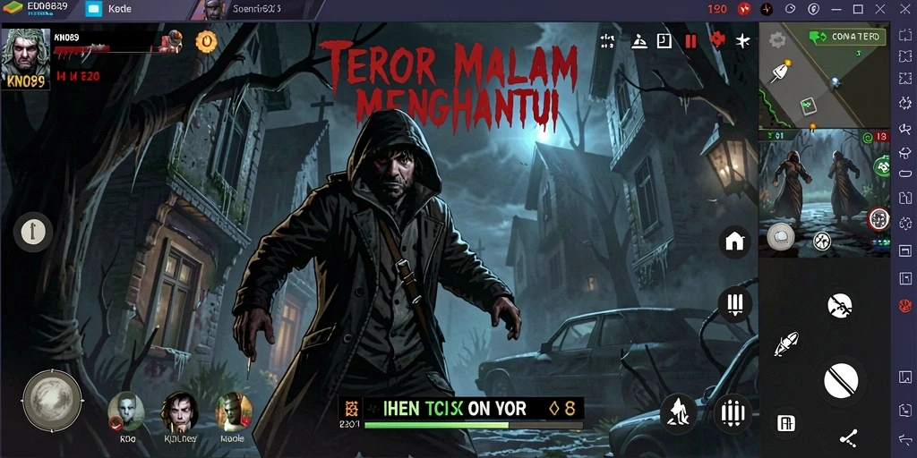 Tampilan gameplay menyeramkan dengan atmosfer penuh ketegangan.