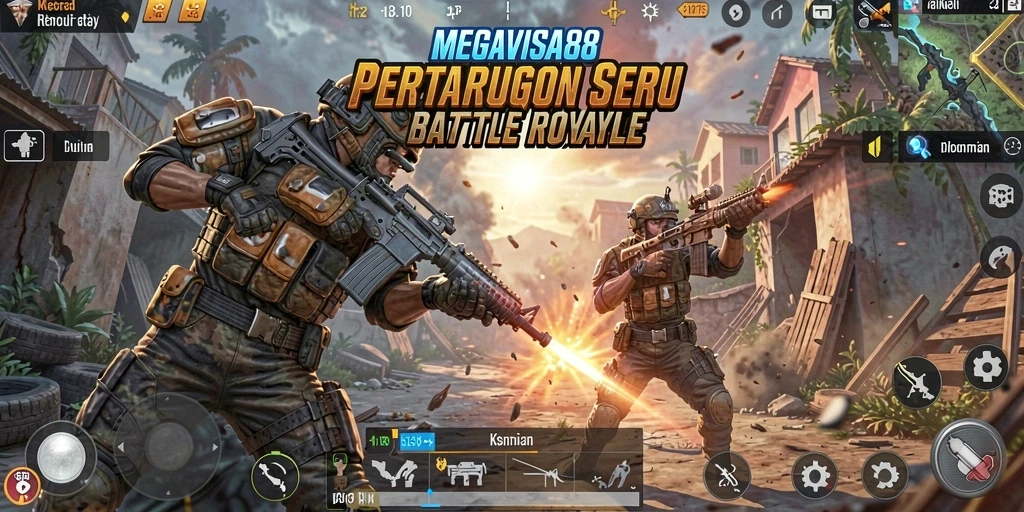 Screenshot gameplay MEGAVISA88 yang menegangkan dan penuh aksi.
