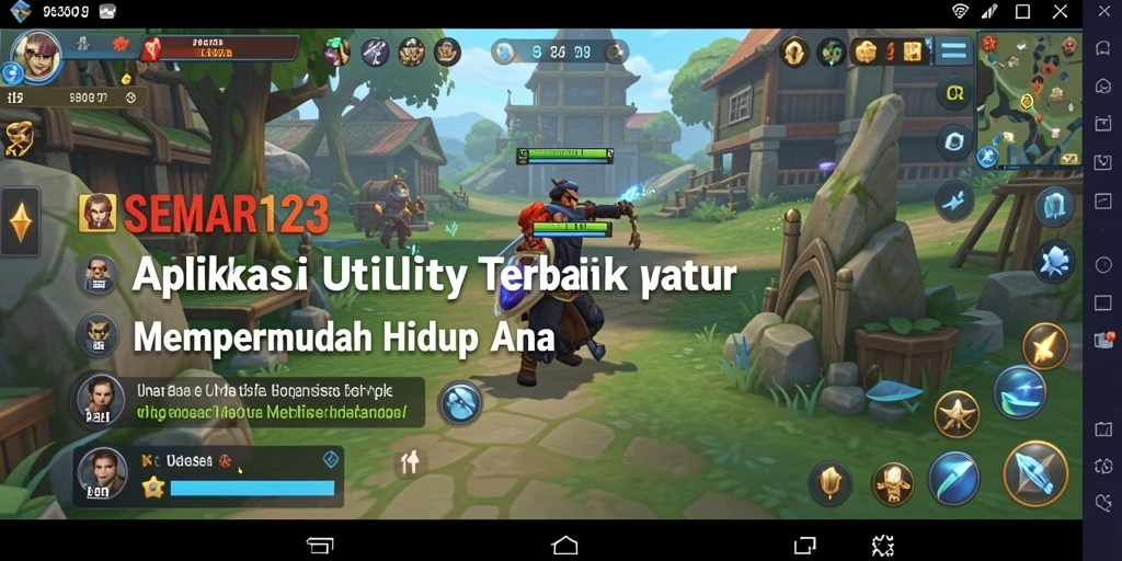 Tampilan antarmuka pengguna SEMAR123 yang sederhana dan fungsional.
