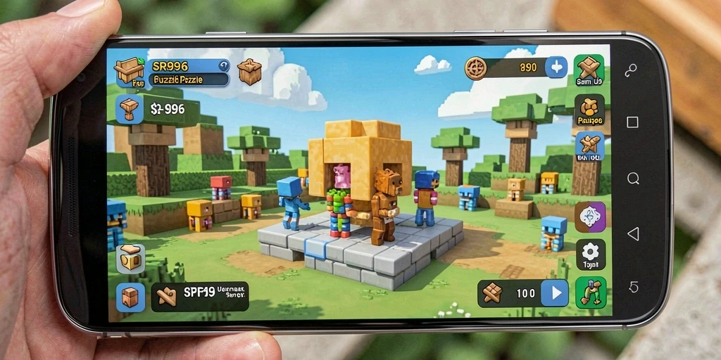 Screenshot SR996 menampilkan gameplay Puzzle yang menarik dan menantang.