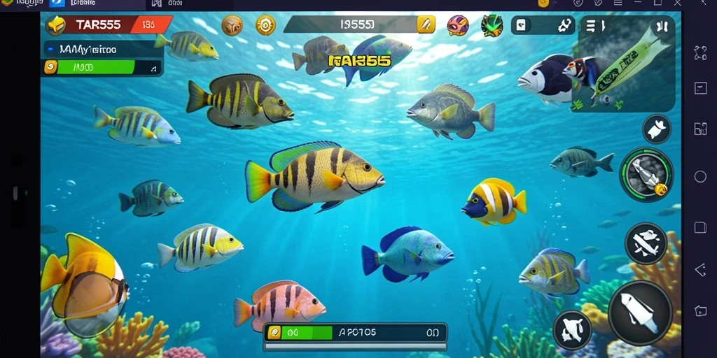 Tampilan gameplay TAR555 yang penuh aksi dan menghibur.